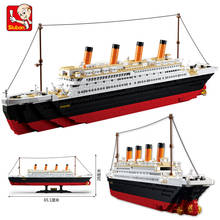 Plastic Blocks Titanic Boat Model DIY Building Bricks Movie Character Toy Kids Juguetes Boy Gift Children Present 2024 - buy cheap