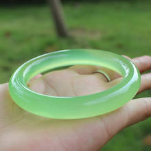 Pulseira de jade natural, presente para amigo, joia, feminina, bracelete de jade 2024 - compre barato
