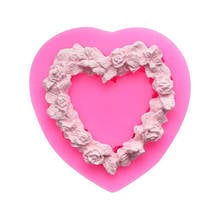 Molde de silicona en forma de corazón 3D para decoración, molde para pastel de Fondant, gelatina de caramelo dulce, bricolaje, yeso de aromaterapia, artesanía de silicona 2024 - compra barato