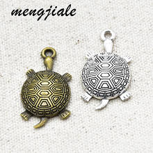 5pcs Ocean World Two Color Big Turtle Charms Alloy Metal Animals Pendants for DIY Jewelry Accessories Making 34*18mm 2024 - buy cheap