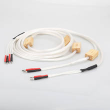 Пара Odin 2 серебристый динамик кабеля с серебряной вилкой типа «банан» или вилкой «Лопата» 2024 - купить недорого