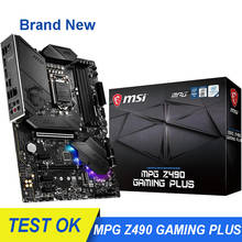100% New For MSI MPG Z490 GAMING PLUS Motherboard LGA 1200 Intel Z490 DDR4 128GB PCI-E 3.0 Original ATX Intel Desktop Mainboard 2024 - buy cheap