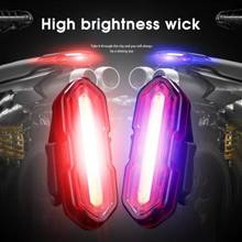 Bike Tail Light USB Rechargeable Warning Safety Bicycle Rear Light LED Bicycle Light Cycling Flash Lamp MTB Road Bike Taillight 2024 - buy cheap