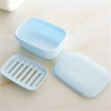 Double Layers Handmade Soap box With Drain Layer Soap Draining Holder Soap Dish Bathroom Box Travel Portable Lid Soap Box 2024 - buy cheap