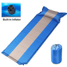 Rooxin colchão de acampamento inflável, tapete de dormir grosso à prova d'água para mochilão, caminhadas em viagem 2024 - compre barato