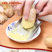 Holaroom-trituradora de ajo y jengibre de acero inoxidable, herramientas de cocina, peladora de patatas, rallador para cocinar 2024 - compra barato