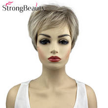 StrongBeauty Short Straight Women Wigs Synthetic Wig Heat Resistant Hair 2024 - buy cheap