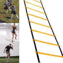Escalera de agilidad para entrenamiento de velocidad de fútbol, de 12 escalones correas de nailon, 6m, equipo deportivo para ejercicio 2024 - compra barato