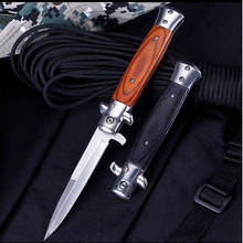 Ножи Охотничьи из дамасской стали 9 дюймов, кованые тактические Карманные Ножи ручной работы 58HRC с деревянной ручкой, складной Клинок для кемпинга 2024 - купить недорого