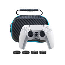 6 In 1 EVA Hard Gamepad Handle Carry Case For PS5 Storage Protective Bag Silicone Case For PS5 Controller With 4 Analog Caps 2024 - buy cheap