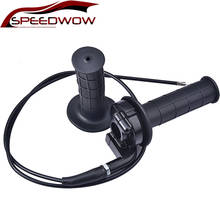 Speedwow-manete para motocicleta, aperto de mão com cabo giratório, 7/8 ", 22mm, para atv, quad pit, dirt bike, motocross, corrida 2024 - compre barato