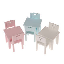1 набор, 1:12 миниатюрная мебель для кукольного домика, деревянный обеденный стол, стул, набор моделей, искусственное украшение 2024 - купить недорого