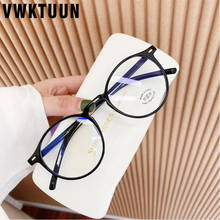 Vwktuun óculos anti luz azul tr90, armação de óculos redondo para homens e mulheres, óculos de leitura com bloqueio de luz azul 2024 - compre barato