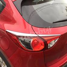 Cubierta de luz trasera para Mazda CX-5, 2013-2016 CX5, lámpara de luz trasera cromada para coche, moldura embellecedora, piezas y accesorios 2024 - compra barato
