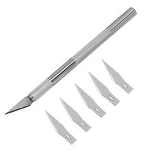 Metal Scalpel Knife Tools Kit Engraving Cutter Carving Sculpture Non-Slip Knife Safety Paper Cut Handicraft Carving Tools 2024 - buy cheap