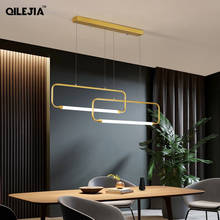 Novo ouro preto moderno led pingente luzes para sala de jantar quarto cozinha decoração casa lâmpadas iluminação interior luminárias AC90-260V 2024 - compre barato