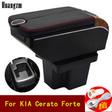 For KIA Cerato Forte armrest box Double doors open 7USB Centre Console Storage Box Arm Rest Car accessories 2024 - buy cheap