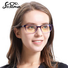 SASAMIA Acetate Eyeglasses Frame Women Designer Brand Glasses Optical Vintage Eyewear Frames Purple Eye Glasses Frames For Women 2024 - buy cheap