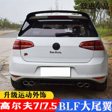 for Volkswagen GOLF 7 MK7 spoiler 2014-2018 ABS Plastic Unpainted Color Rear Roof Spoiler Wing Trunk Lip Boot Cover Car Styling 2024 - buy cheap