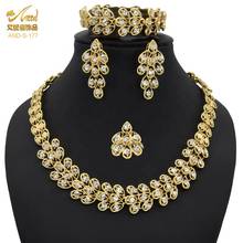 Bridal Necklace And Earrings Alt Jewelery Ethiopian Nigeria Wedding Jewelry Set For Wedding Big Dubai Accessories Bride Morocco 2024 - buy cheap