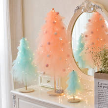 DIY Girl favorite Christmas Tree New Year Decoration for Girls INS Style Mini Pink Christmas Tree Christmas Decor DF13 2024 - buy cheap