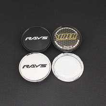 Tapas de centro de rueda de rayos, cubiertas de rueda universales para coche, 63mm OD/58mm ID volk, emblema, pegatina, logotipo de rayos, 4 Uds. 2024 - compra barato