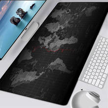 Mousepad com base de borracha antiderrapante, tapete para mouse com mapa do mundo para jogos, computador, pc, notebook, à prova d'água 2024 - compre barato