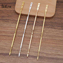 BoYuTe (5 Pieces/Lot) 140MM Metal Brass Hair Stick with 3 Holes Handmade Diy Hair Accessories Materials 2024 - buy cheap