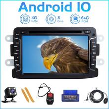 Zltoopai 7 "Автомагнитола Android 10 для Renault Dacia Duster Logan Sandero Dokker LADA DVD CD мультимедийный плеер GPS навигация Новинка 2024 - купить недорого