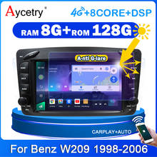 som automotivo Tela inteligente do andróide 10 do rádio do ruído do sistema 2 do carro de px6 para mercedes benz clk w209 c209 w168 w203 w463 viano vito 1998-2006 gps 2024 - compre barato