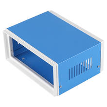 Caja de Metal azul para proyectos, caja de conexiones DIY, 170x130x80mm 2024 - compra barato