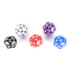 25MM  30 sided Dice Plastic Cubes Dice  black/white/red/purple/blue 1PCS 2024 - buy cheap