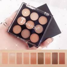 9Colors Eye Shadow Palette Matte Glitter Earth Color Powder Waterproof Long-lasting Easy Drawing Highlighter Comestic TSLM2 2024 - buy cheap