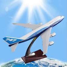 1/250 Scale B747 Aviation Model Toys Airlines Aircraft Diecast Plastic Plane Airliner Toys Display W Stand-up Airplane Show 2024 - buy cheap