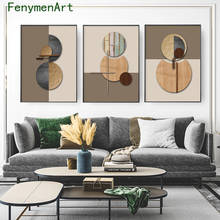 Abstract Geometric Canvas Painting Color Block Wall Art Minimalism Poster Print Modern Pictures for Living Room Home Decor 2024 - buy cheap