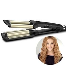 Professional Wave Hair Styler 3 Barrels Big Wave Curling Iron Hair Curlers Crimping Iron Fluffy Waver Salon Styling Tools 2024 - buy cheap