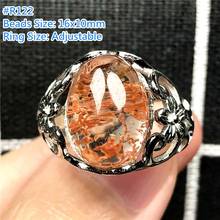 Top Natural Ghost Phantom Quartz Ring Jewelry For Woman Lady Man Crystal Garden Silver Love Gift Adjustable Finger Ring AAAAA 2024 - buy cheap