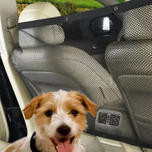 Rede de segurança veículo viagem do carro do cão de estimação carro de volta assento rede malha barreira 45 * 24in 2024 - compre barato
