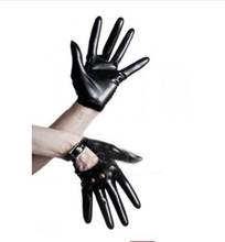 Free shipping ! Handmade sexy lingerie exotic women men latex clothing short with wrist buckle gloves cekc zentai fetish uniform 2024 - buy cheap