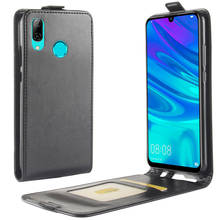 UP Down Leather Case For Huawei Y7 2019 Phone Bag Vertical Flip Leather Cover Cases Card Slot Holster 2024 - compre barato