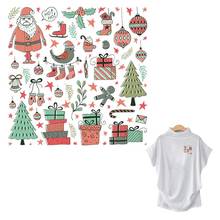 Christmas Gift Stickers Child Christmas Tree Patches Washable Diy New Fashion T-Shirt Jeans Decoration Heat Transfer Patch 2024 - buy cheap