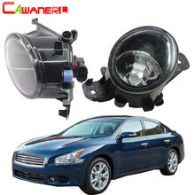 Cawanerl para nissan maxima 2009 2010 2011 2012 2013 2014 2015 estilo do carro luz de nevoeiro abajur + h8/h11 led/halogênio lâmpada 12v 2024 - compre barato