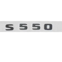 Black Flat Letters S 550 Number Trunk Emblems Badges for Mercedes S550 2024 - buy cheap