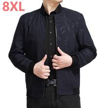8XL 6XL 5XL brand  sale quality Bomber casual jackets coat men, cotton jacket black solid coats clothing Jacket clothes 2024 - buy cheap