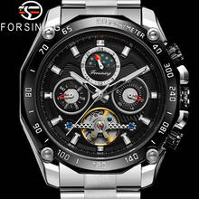 Forsining relógio masculino de pulso mecânico, automático, militar, esportivo, de luxo, data, semana, 6913 2024 - compre barato
