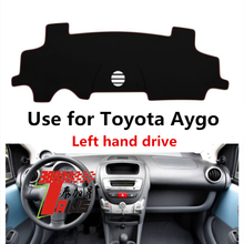 Taijs Left Hand Drive Good Polyester Material Anti UV Protection Car Dashboard Cover Mat for Toyota AYGO Old model Fitment Good 2024 - buy cheap