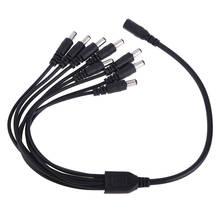 CCTV Security Camera 1 DC Female To 8 Male Plug Power Cord Adapter Connector Cable Splitter for LED Strip Surveillance System 2024 - buy cheap