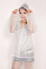 Korean Transparent Adult Raincoat Hooded Lightweight Travel Rain Pants Capa De Chuva Infantil Korean Woman Rain Gear Set MM60YY 2024 - buy cheap