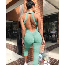 2021 New Gym clothing One-pieces Sports Suit female Sexy Bandage Yoga Set Backless Workout Fitness sport wear for women Bodysuit 2024 - buy cheap