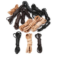 4meters Real Flat Leather Cord Necklace Rope Diy 2mm 3mm 4mm 5mm 6mm 8mm Cow Genuine Leather Rope String Supplies For Jewelry 2024 - buy cheap